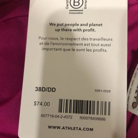 NWT! Athleta Electric Fuchsia Bondi Bra Cup Tankini - Multiple Sizes 🧜‍♂️
